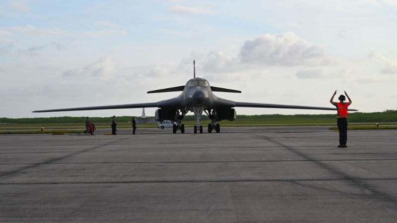 美國B-1轟炸機部署到印度洋迪戈加西亞島。 路透社