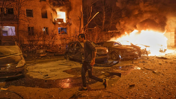 俄羅斯無人機襲哈爾科夫。