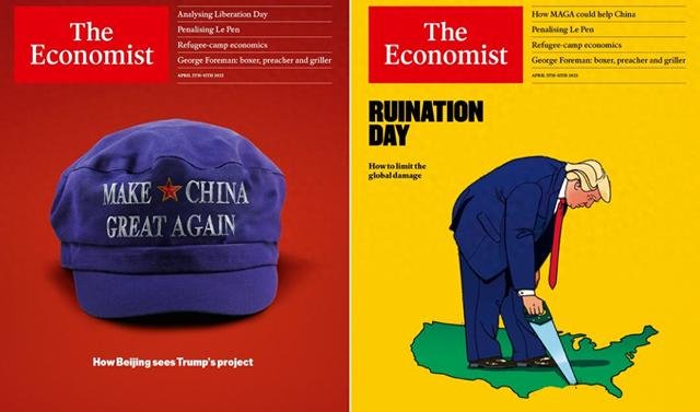 今期《經濟學人》發布了兩個不同版本的封面。.jpg