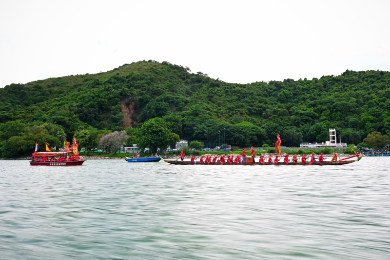 香港大澳舉辦龍舟游涌傳統活動。資料圖片