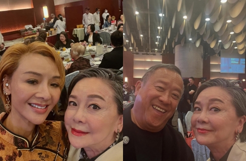 查小欣曬出和曾志偉、葉子楣合照。（圖／翻攝自cha_siuyan IG）