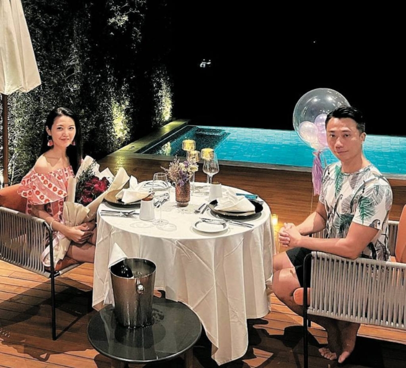 陳庭欣與10億身家護膚品牌老板楊振源感情穩定屢傳婚訊。