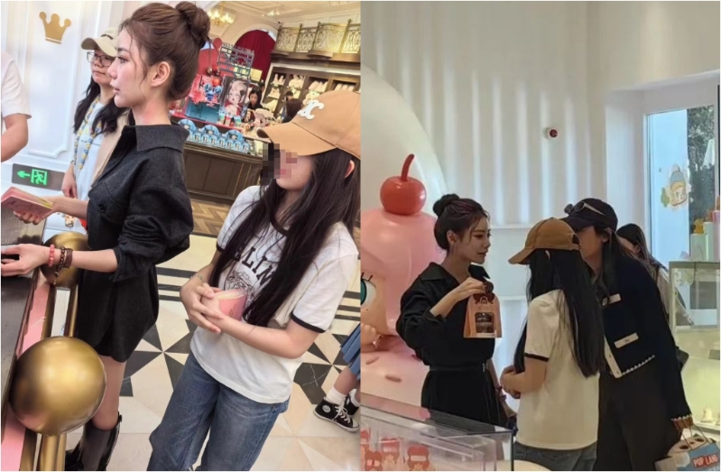 馬筱梅帶大S女兒逛街，被網友巧遇。（圖／翻攝自 小紅書）