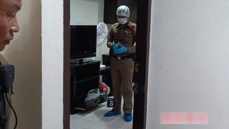 法證人員在現場取證。 FB：園區實錄