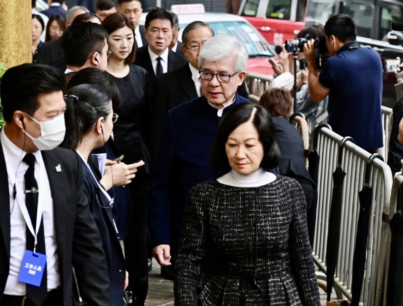 行會召集人葉劉淑儀與多名新民黨成員到場。 劉駿軒攝