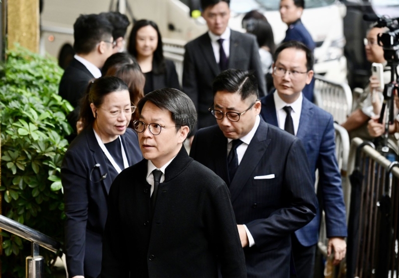 民建聯主席陳克勤率領一眾成員到場。 劉駿軒攝.jpg