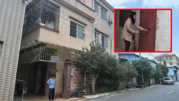 覃女士（小圖）不滿父親娶已故兄長的女朋友，多次到父親家搞破壞。