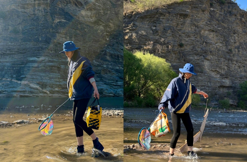 白百何趁著周末與家人出游。