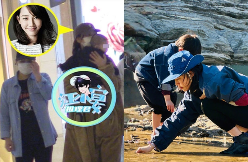 白百何在被狗仔曝光懷二胎后，首度曬出與小兒子合照。