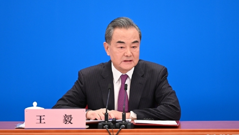 中共中央政治局委員、外交部長王毅。新華社