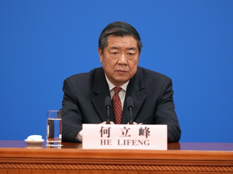 中國國務院副總理何立峰。中新社