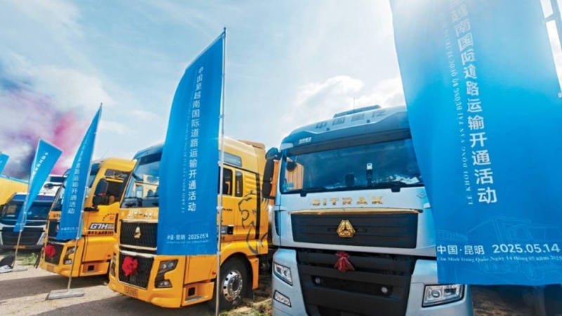 中國一直致力加強與越南的貿易。 中新社