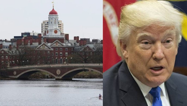 特朗普態度似有緩和，指中國留美學生“不會有事”。