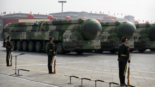 中國現役最強洲際導彈東風-41。