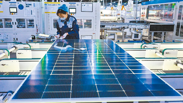 美中關稅戰下，“稀土磁鐵”成為兩國角力焦點。圖為“世界稀土之都”內蒙古科技公司。