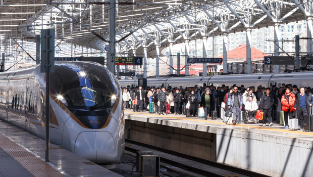 中國高鐵的載客量非常龐大