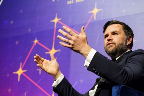 副總統萬斯。路透社