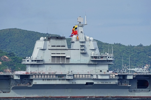 山東艦 - 山東艦航母編隊訪港。3