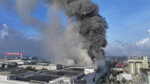 臺灣高雄三元能源鋰電池廠爆炸