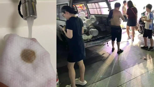 杭州自來水飄“鼠尸臭”，民眾嚇壞搶買瓶裝水。