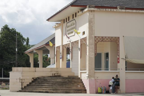 6月16日在泰國莊他武里府拍攝的邊境檢查站。新華社