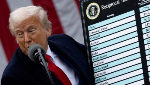 美國總統特朗普4月宣布對各國開征對等關稅