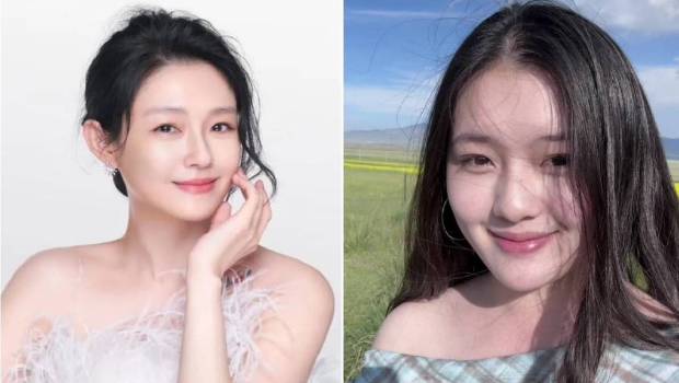 重慶女大學生因外貌神似大S(左)，在網上爆紅