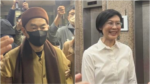 臺灣民進黨女“立委”與寺廟住持關系曖昧